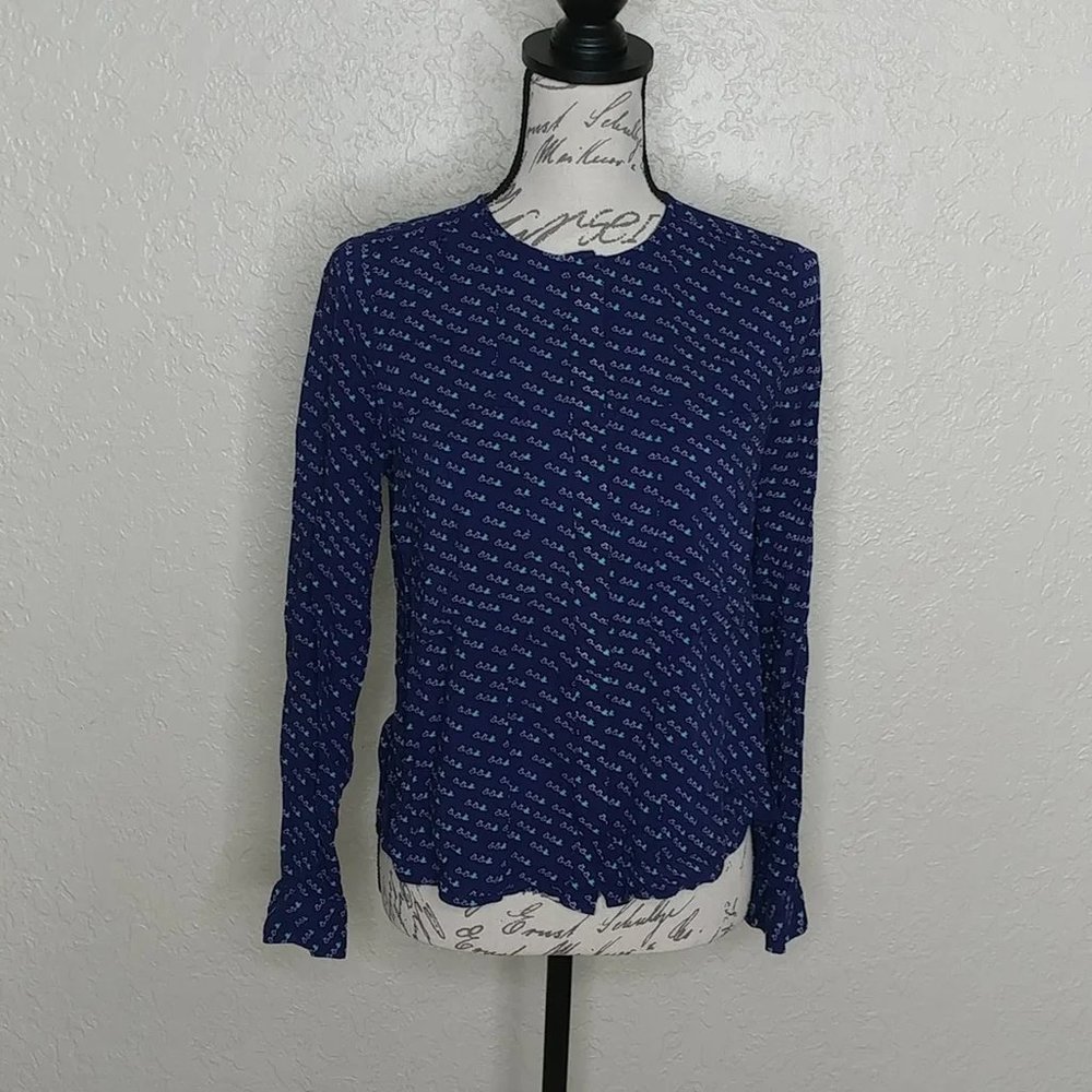 Anthropologie Maeve Button Front Shirt Size 2